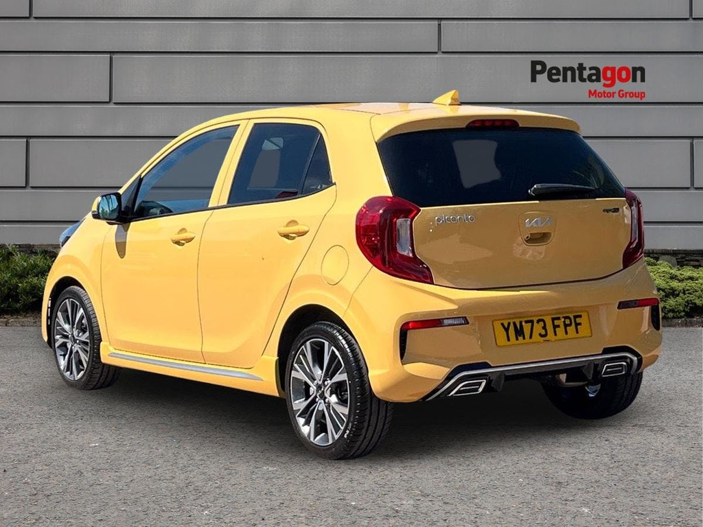 Kia Picanto 1.0 Dpi Gt Line Hatchback Amt Euro 6 S YM73FPF Yellow #2