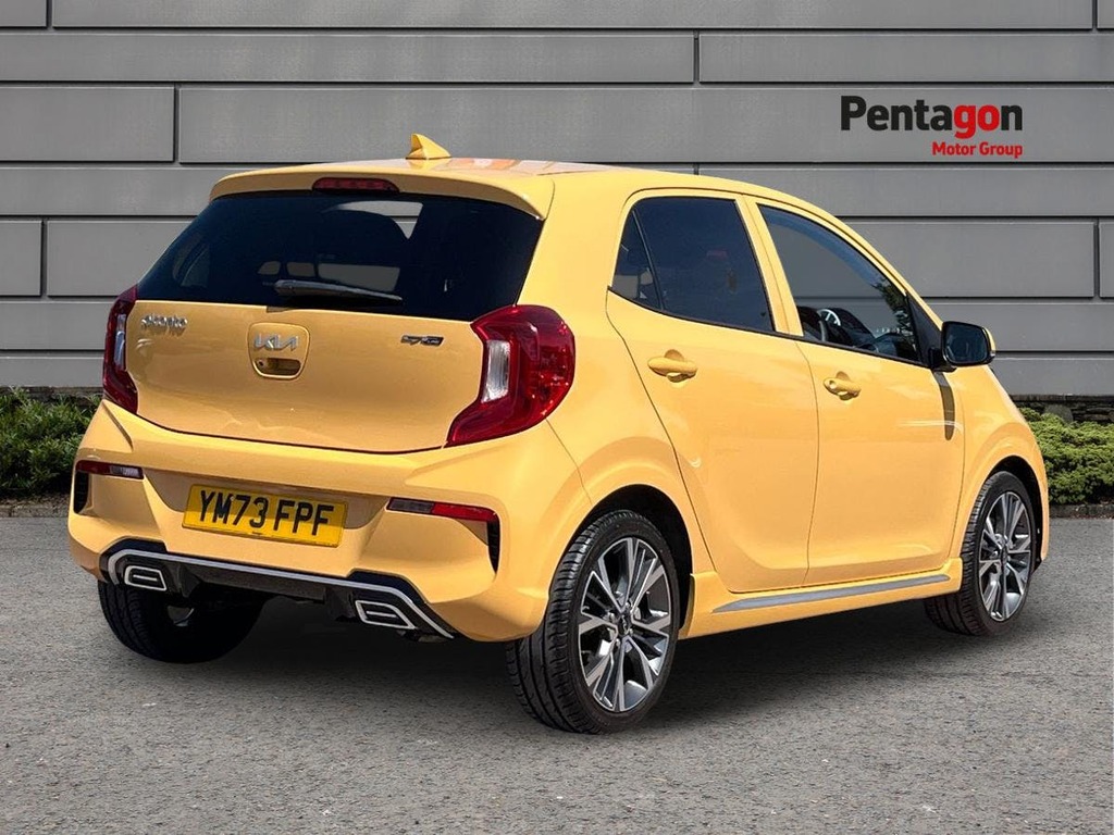 Kia Picanto 1.0 Dpi Gt Line Hatchback Amt Euro 6 S YM73FPF Yellow #4