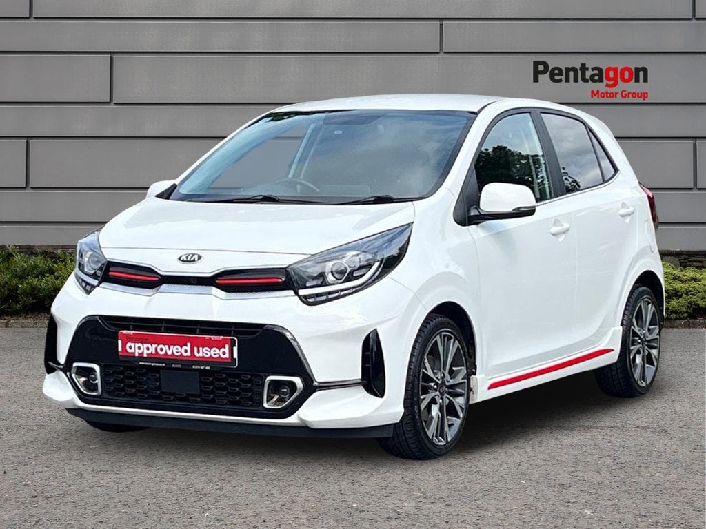 Kia Picanto 1.0 Dpi Gt Line Hatchback Euro 6 DF21ZZM White #3