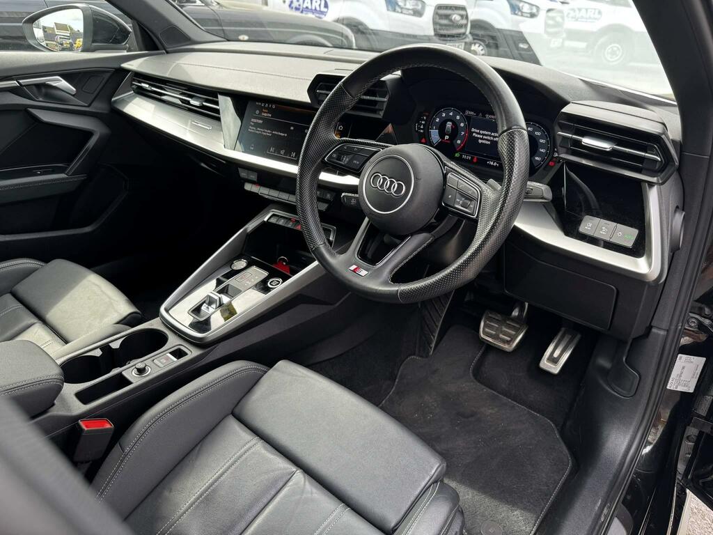Audi A3 1.5 Tfsi 35 S Line Sportback S Tronic Euro 6 Ss GJ72XWR Black #2