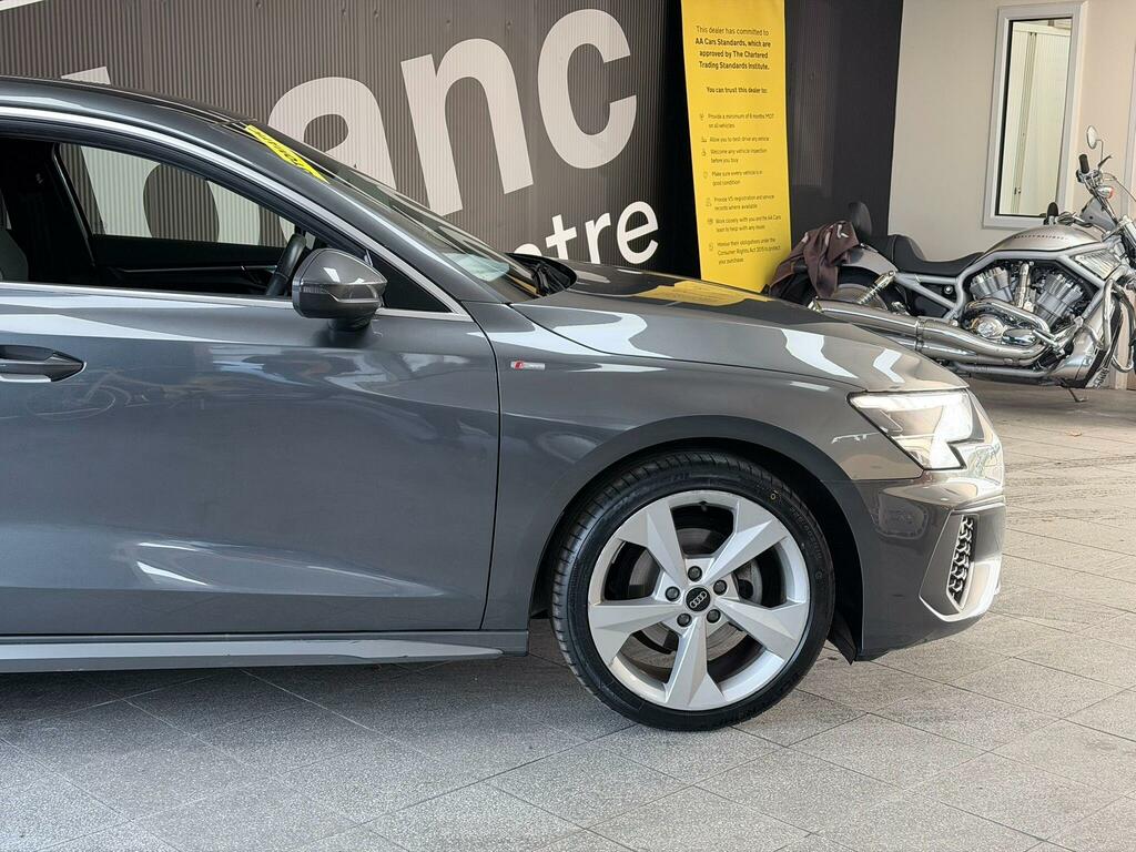 Audi A3 1.0 Tfsi 30 S Line Sportback S Tronic Euro 6 Ss KS71LPJ Grey #4