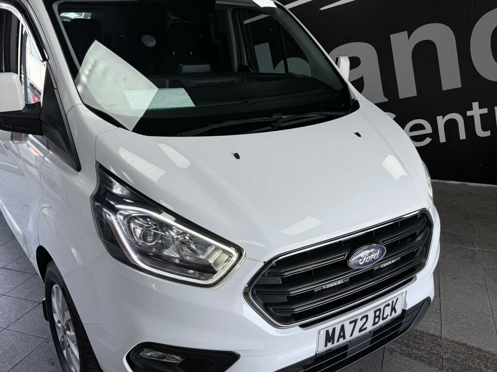 Ford Transit Custom 2.0 300 Ecoblue Limited Crew Van L2 H1 Euro 6 Ss MA72BCK White #6