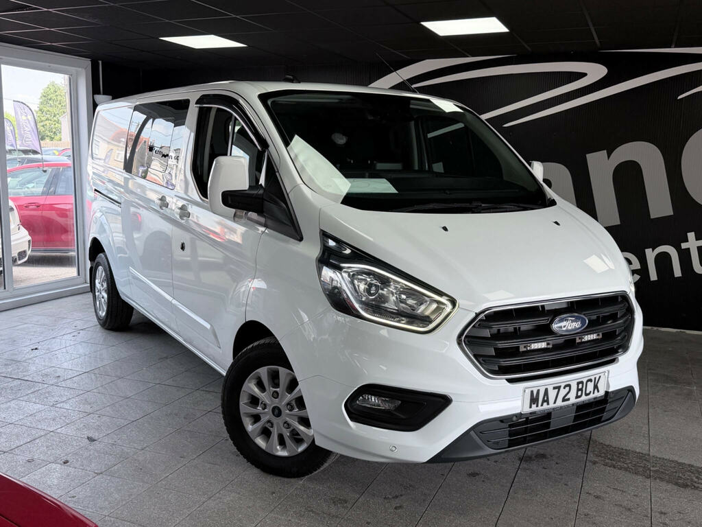 Ford Transit Custom 2.0 300 Ecoblue Limited Crew Van L2 H1 Euro 6 Ss White