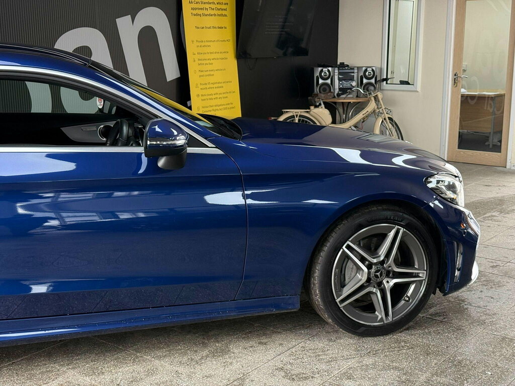 Mercedes-Benz C Class 1.5 C200 Mhev Amg Line G-tronic Euro 6 Ss Blue #6