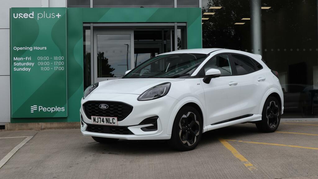 Ford Puma 1.0 Ecoboost Hybrid Mhev St-line X MJ74NLC White #2