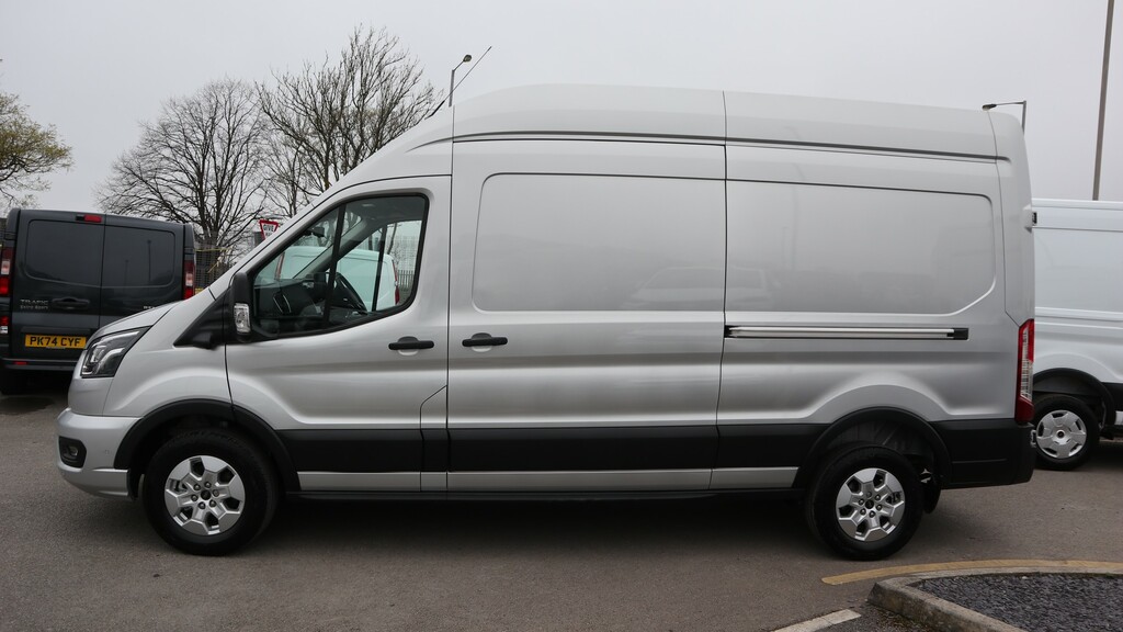 Ford Transit Custom 350 L3 Lwb H3 High Roof Limited Nav 165Ps Eu6 6 Sp WN75DZE Silver #2