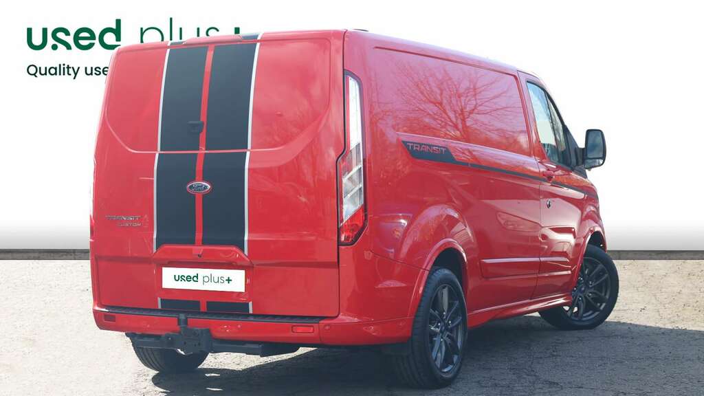 Ford Transit Custom 2.0 Ecoblue 170Ps Low Roof Sport Van SN23JZS Red #3