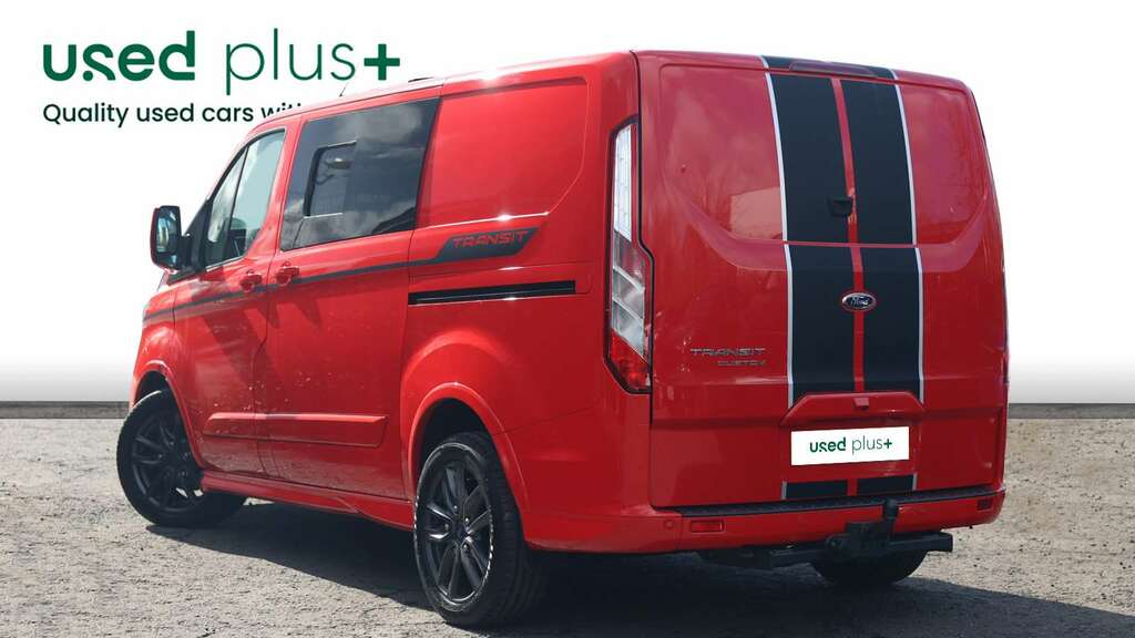 Ford Transit Custom 2.0 Ecoblue 170Ps Low Roof Sport Van SN23JZS Red #4