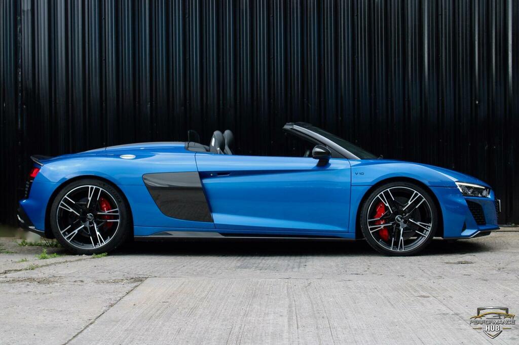 Audi R8 5.2 Fsi V10 Performance Carbon Black Spyder S Tron Blue #4