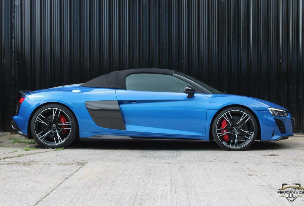Audi R8 5.2 Fsi V10 Performance Carbon Black Spyder S Tron Blue #5