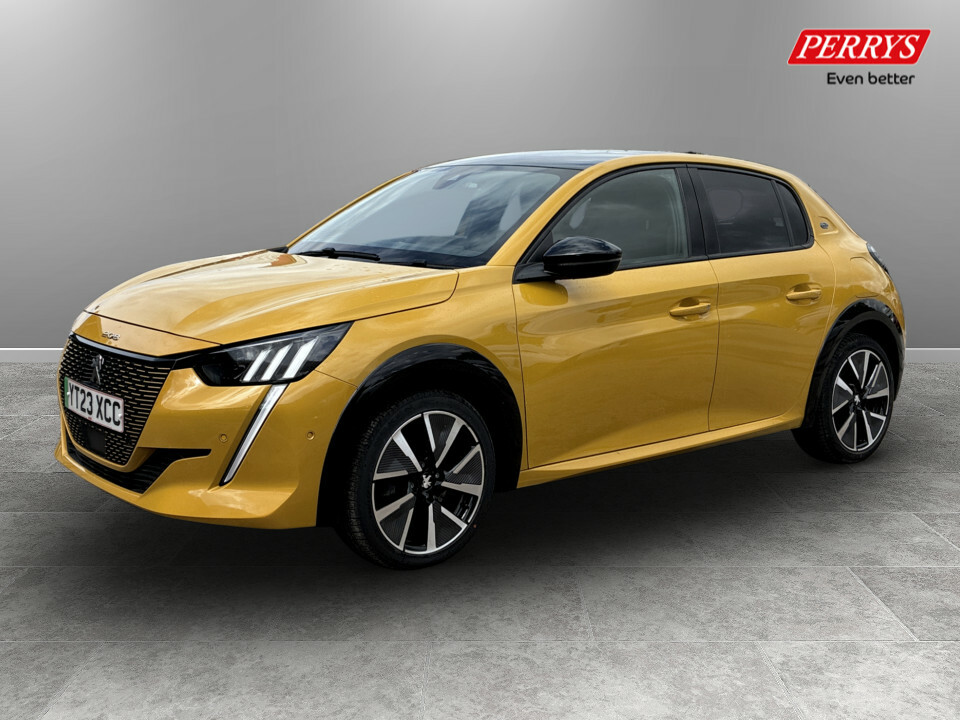 Peugeot e-208 100Kw Gt Premium 50Kwh YT23XCC Yellow #3