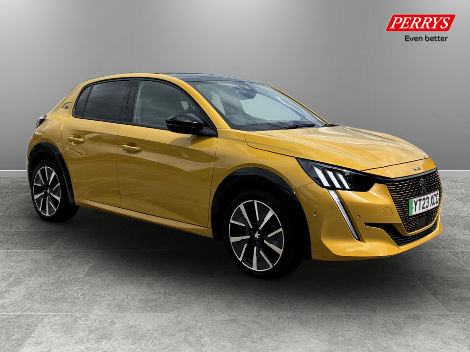 Peugeot e-208 100Kw Gt Premium 50Kwh Yellow