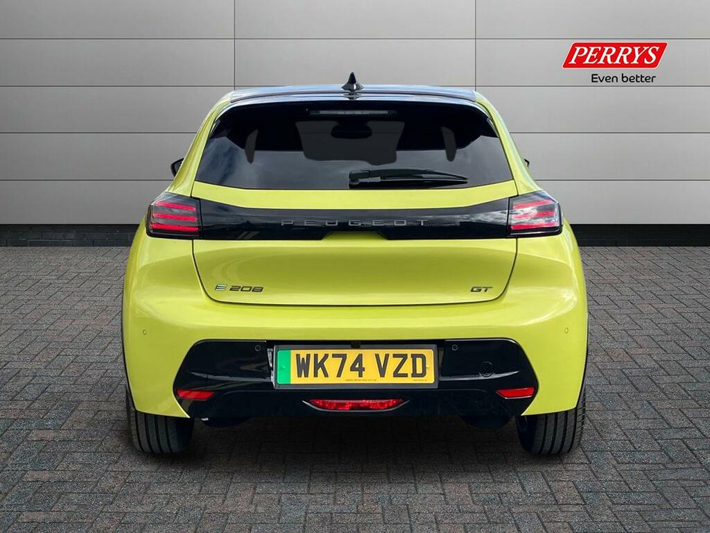 Peugeot e-208 115Kw Gt 51Kwh WK74VZD Yellow #5