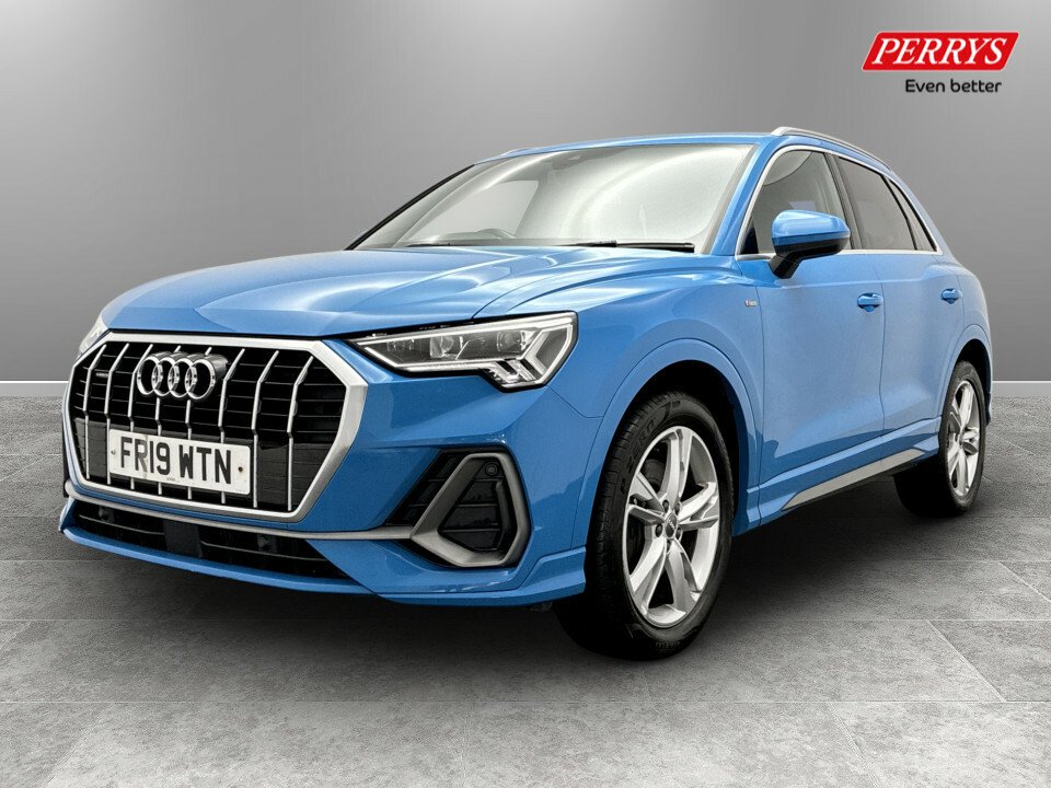 Audi Q3 40 Tdi Quattro S Line S Tronic FR19WTN Blue #3