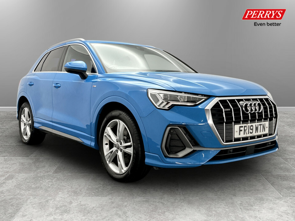 Audi Q3 40 Tdi Quattro S Line S Tronic FR19WTN Blue