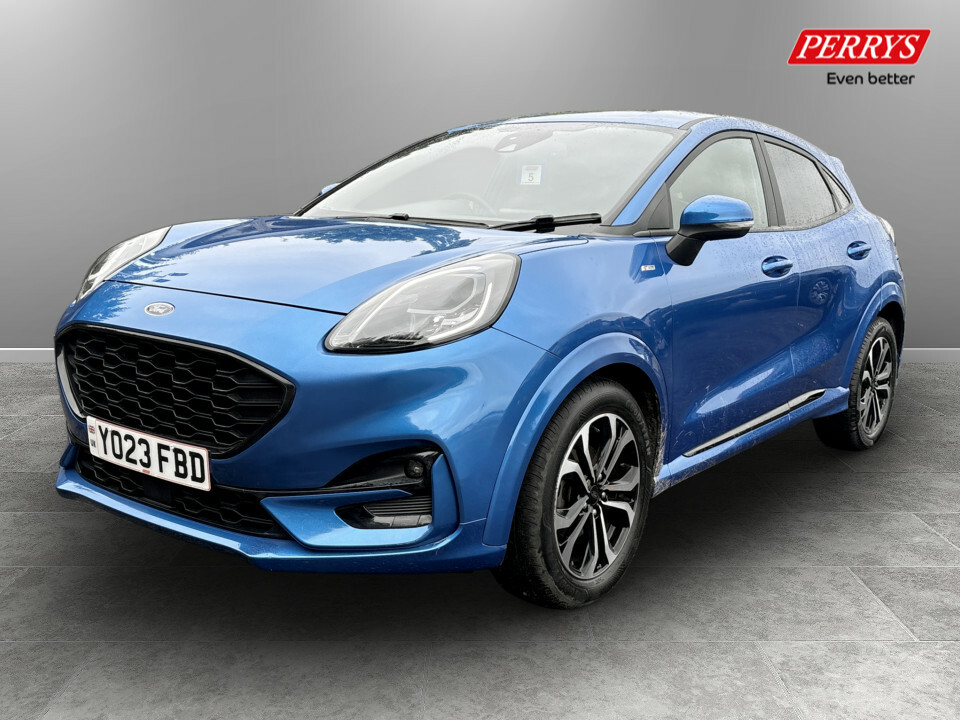 Ford Puma 1.0 Ecoboost Hybrid Mhev St-line YO23FBD Blue #3