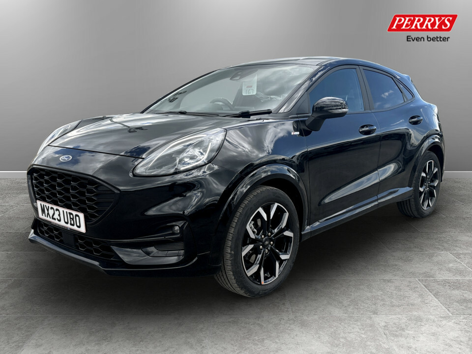 Ford Puma 1.0 Ecoboost Hybrid Mhev St-line X MX23UBO Black #3