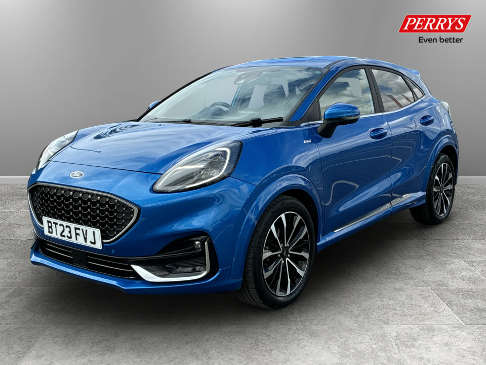 Ford Puma 1.0 Ecoboost Hybrid Mhev 155 St-line Vignale BT23FVJ Blue #3