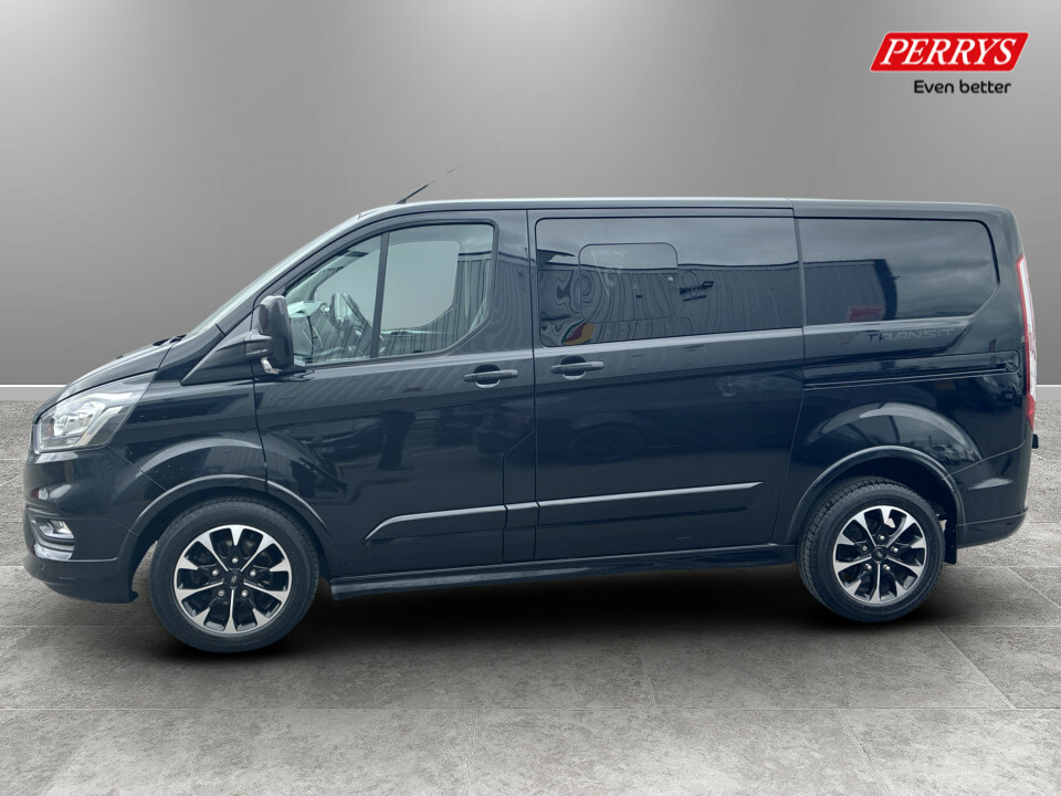 Ford Transit Custom 2.0 320 Ecoblue Sport Crew Van Double Cab Dies OW23ARU Black #4