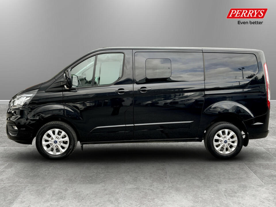 Ford Transit Custom 2.0 Ecoblue 130Ps Low Roof Dcab Limited Van YS23VGR Black #4