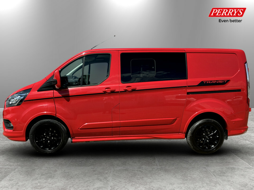 Ford Transit Custom 320 5 Seat L1 2.0 Ecoblue 185Ps Dcab Sport Van Au Red #4