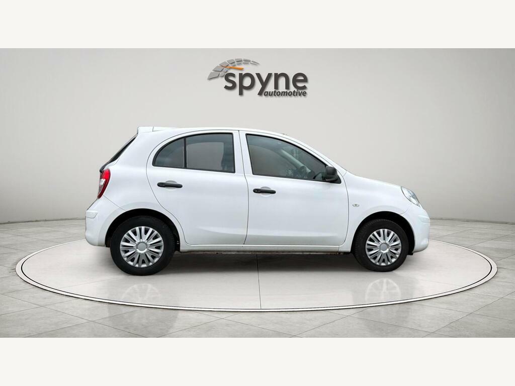 Nissan Micra 1.2 12V Visia Euro 5 White #6
