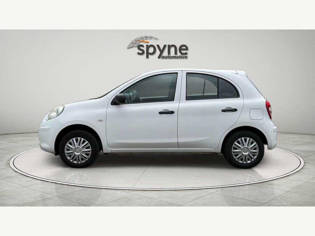 Nissan Micra 1.2 12V Visia Euro 5 White #5