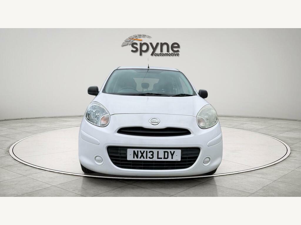 Nissan Micra 1.2 12V Visia Euro 5 White #2