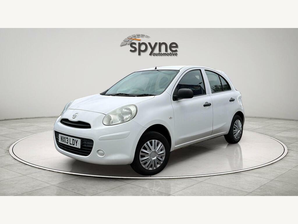 Nissan Micra 1.2 12V Visia Euro 5 White #3