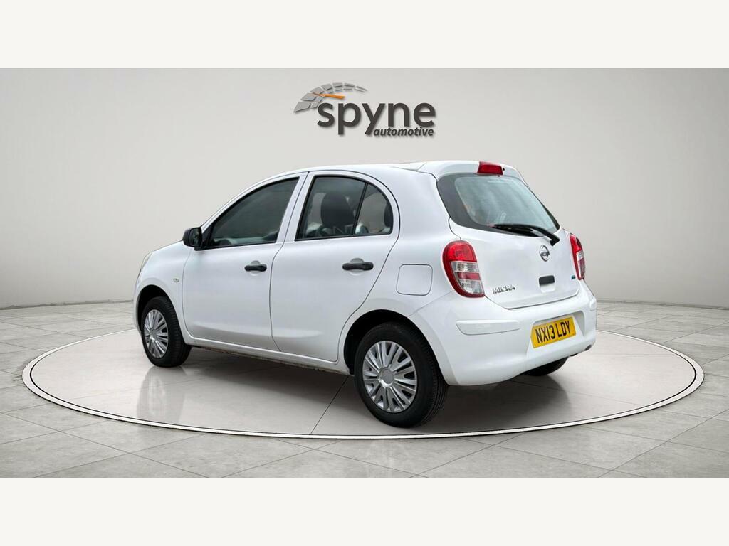 Nissan Micra 1.2 12V Visia Euro 5 White #4