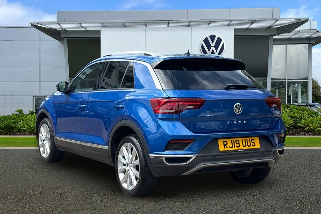Volkswagen T-Roc 1.5 Tsi Evo Sel Dsg Boot RJ19UUS Blue #3