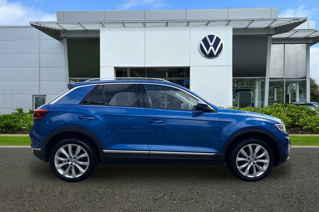 Volkswagen T-Roc 1.5 Tsi Evo Sel Dsg Boot RJ19UUS Blue #4