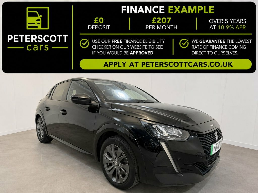Peugeot e-208 Hatchback Black #2