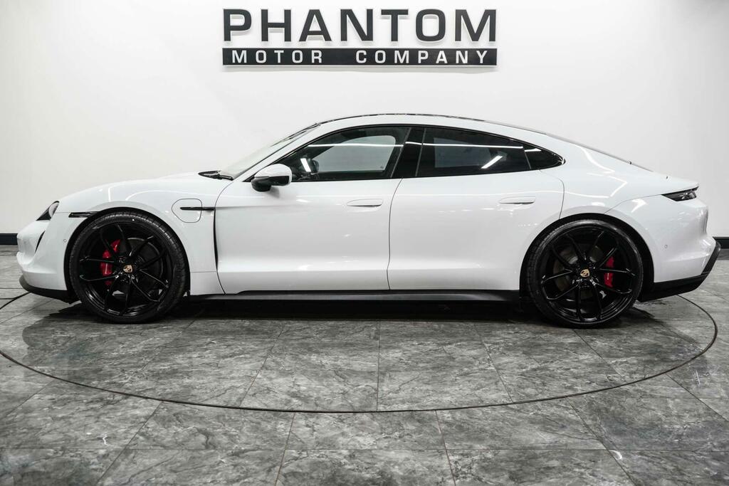 Porsche Taycan 4S White #3