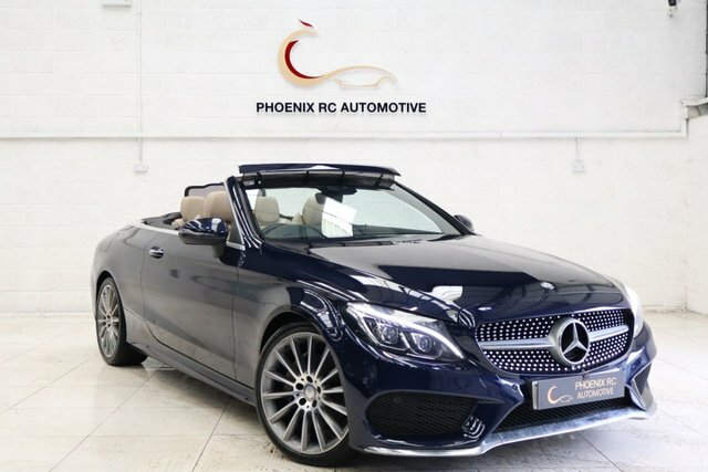 Mercedes-Benz C Class 2.1 C220d Amg Line Premium Plus Cabriolet Di Blue
