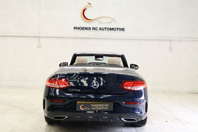 Mercedes-Benz C Class 2.1 C220d Amg Line Premium Plus Cabriolet Di Blue #6