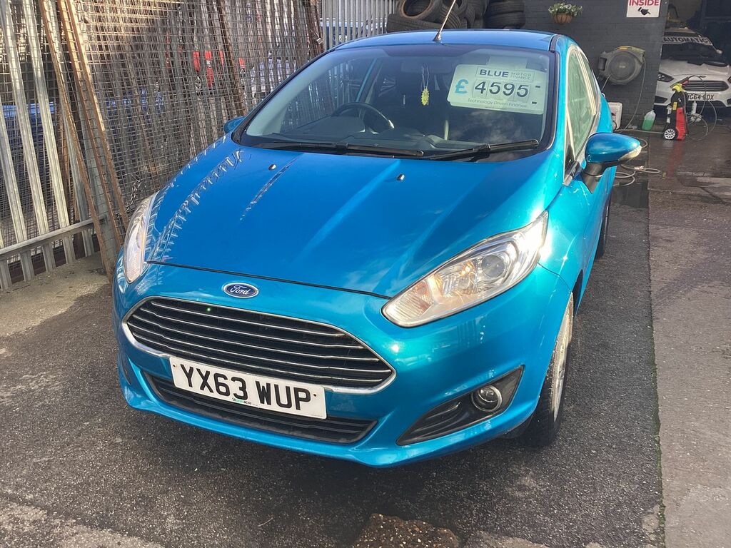 Ford Fiesta 1.2L Zetec Hatchback Euro 5 81 YX63WUP Blue #2