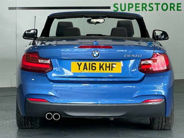BMW 2 Series 2.0 220D M Sport Convertible Euro YA16KHF Blue #6