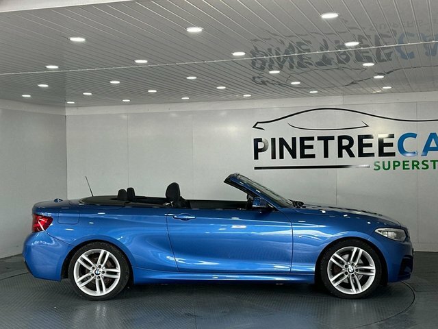 BMW 2 Series 2.0 220D M Sport Convertible Euro YA16KHF Blue #4