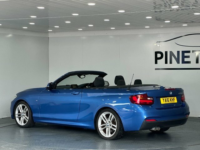 BMW 2 Series 2.0 220D M Sport Convertible Euro YA16KHF Blue #5