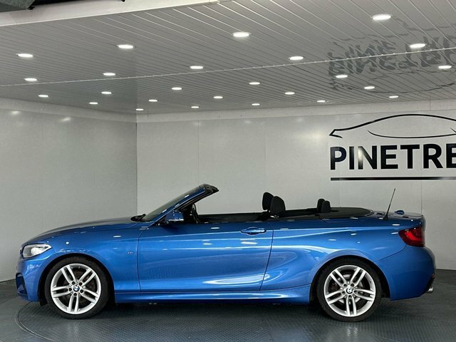 BMW 2 Series 2.0 220D M Sport Convertible Euro YA16KHF Blue #3