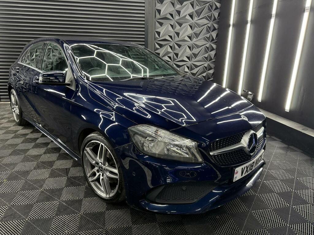 Mercedes-Benz A Class Hatchback 1.6 A160 Amg Line Executive 7G-dct Eur VX18NGN Blue #3