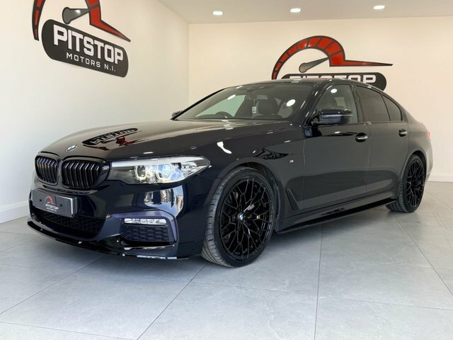 BMW 5 Series 520D M Sport Saloon NA18YBH Black #2