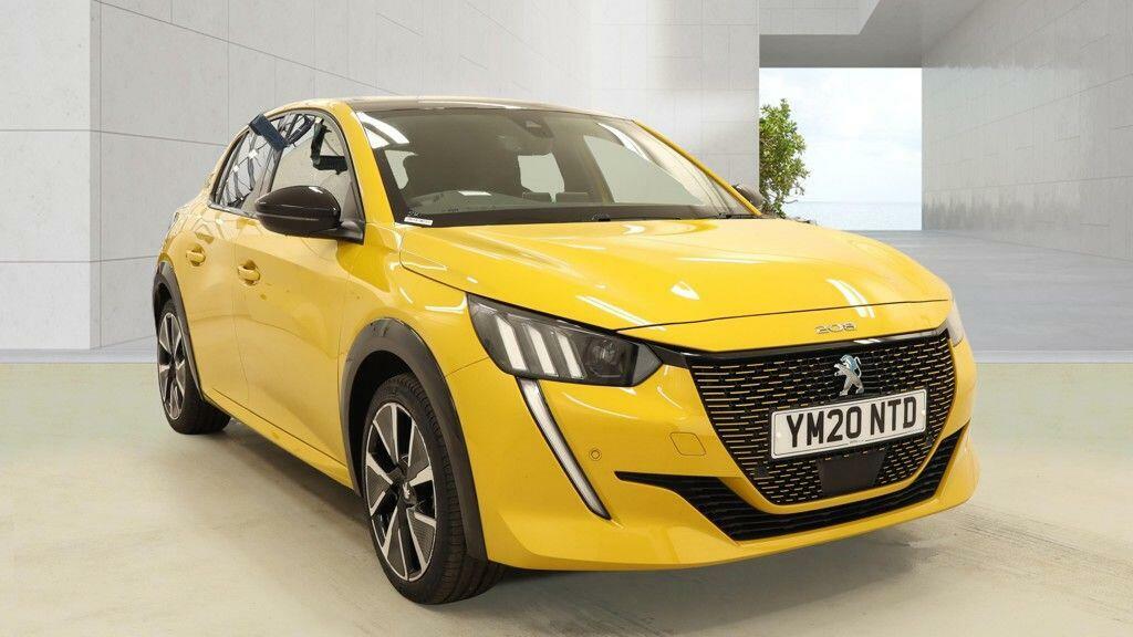 Peugeot e-208 50Kwh Gt Line Yellow