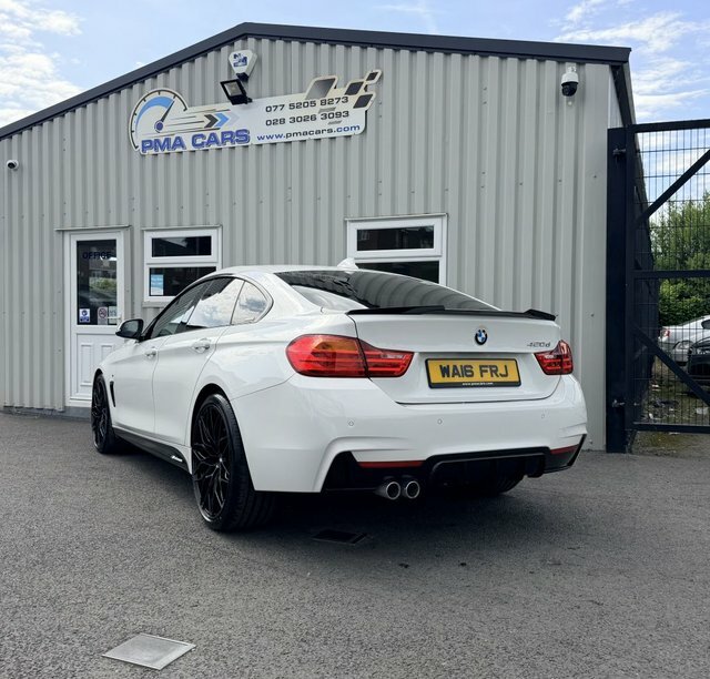 BMW 4 Series Gran Coupe 2.0 420D M Sport White #2