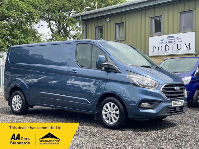 Ford Transit Custom 2.0 300 Ecoblue Limited L2 H1 Euro 6 S S Blue