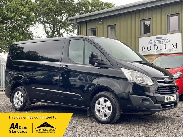 Ford Transit Custom 2.0 Tdci 270 Limited L1 H1 YP67FEJ Black