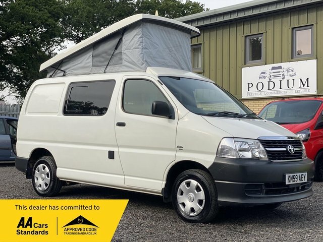Toyota HiAce 280 2.5 D-4d With Kitchen-sink-towbar-rr-popup White