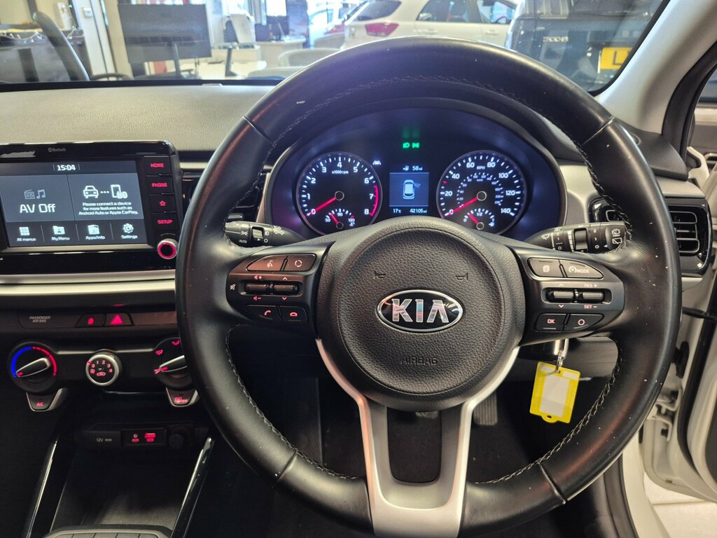 Kia RIO 1.2 1 Isg 83 Bhp. 2020 Model Year-ac-bluetooth White #16