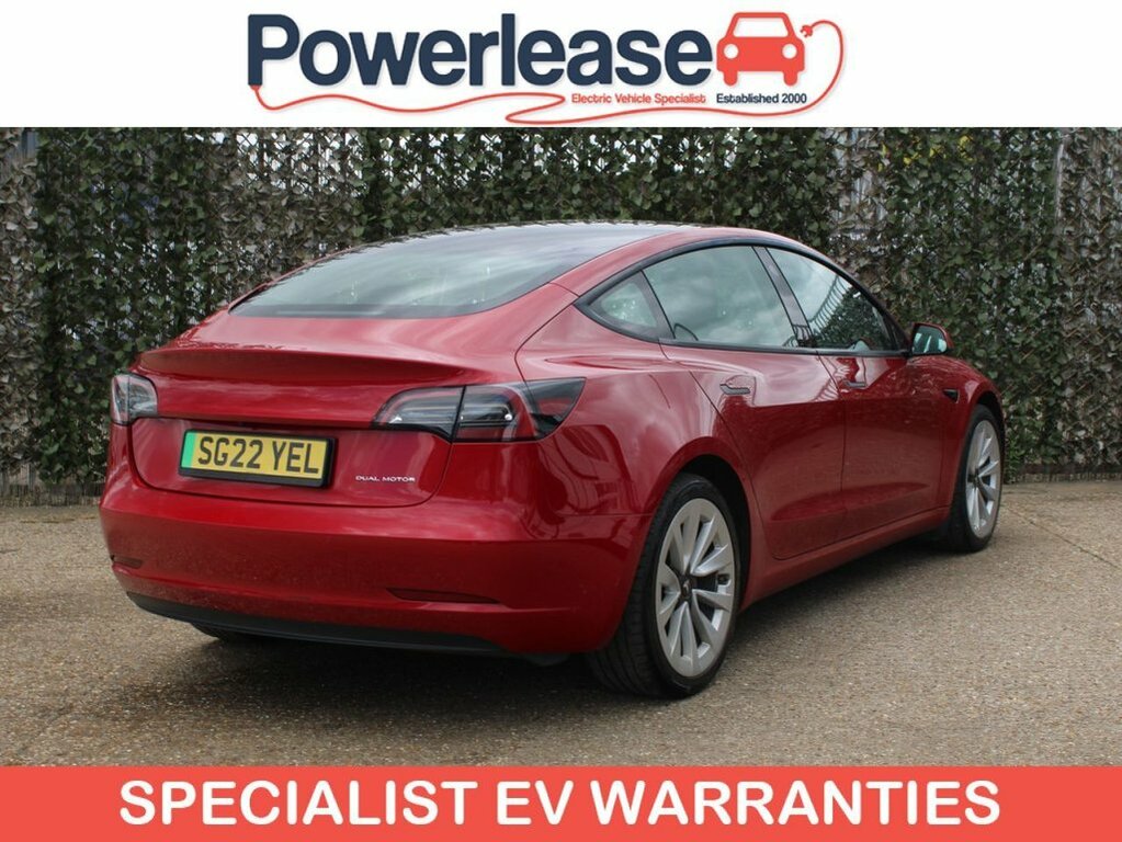 Tesla Model 3 Saloon SG22YEL Red #3